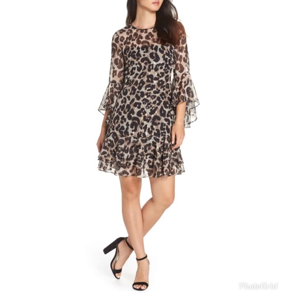 eliza j animal print dress